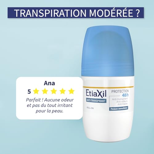 Etiaxil Deoderant Anti-Transpirant 48 Hrs Sensitive Skin Without White Traces 50 Ml