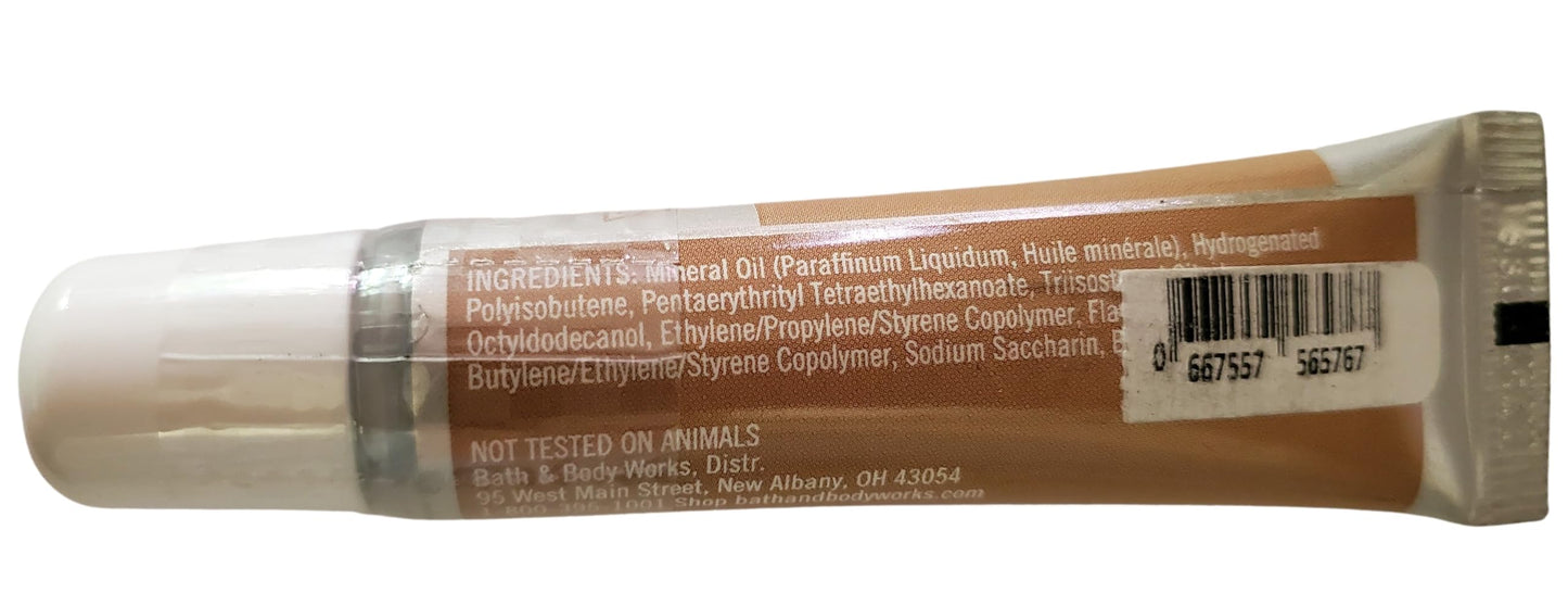 Bath & Body Works Vanilla Lip Gloss .47 Fluid Ounces Full Size