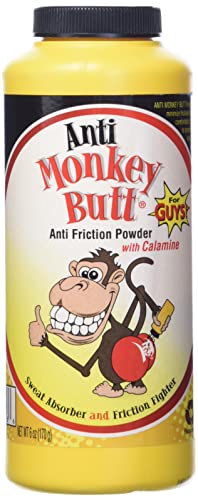 Anti Monkey Butt Body Powder for Women and Men, Anti Chafing and Anti Itch Foot Powder with Calamine, Talc Free Hypoallergenic Formula, 8 oz