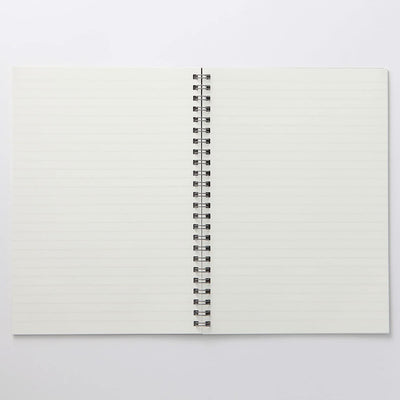 MUJI Planting Tree Paper Double Ring Notebook Ruled Grey A5