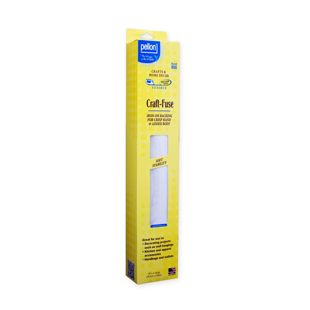 Pellon 808 Craft-Fuse Stabilizer 15in X 4 Yard Package.