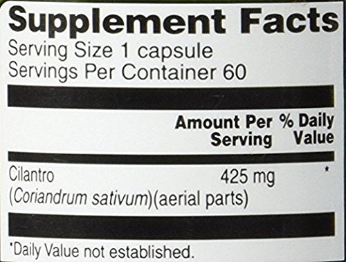 Vitacost Cilantro (Coriander) -- 425 mg - 60 Capsules