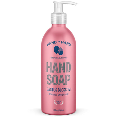 Hand In Hand, Bergamot & Crisp Basil Cactus Blossom Hand Soap, 10 Fl Oz