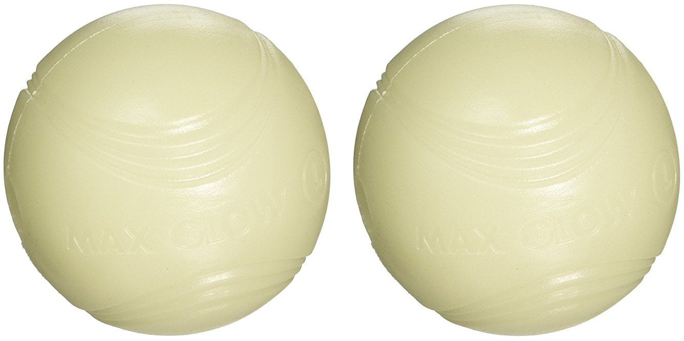 Chuckit! Dog Max Glow Ball Bright Playtime at Night (2 Pack), Large