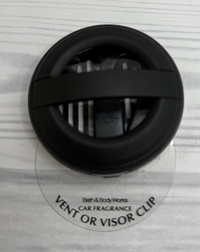 Bath and Body Works Solid Black Matte Car Visor Fragrance Holder Easy To Open