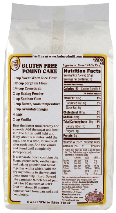 Bob's Red Mill Sweet White Rice Flour - 24 oz