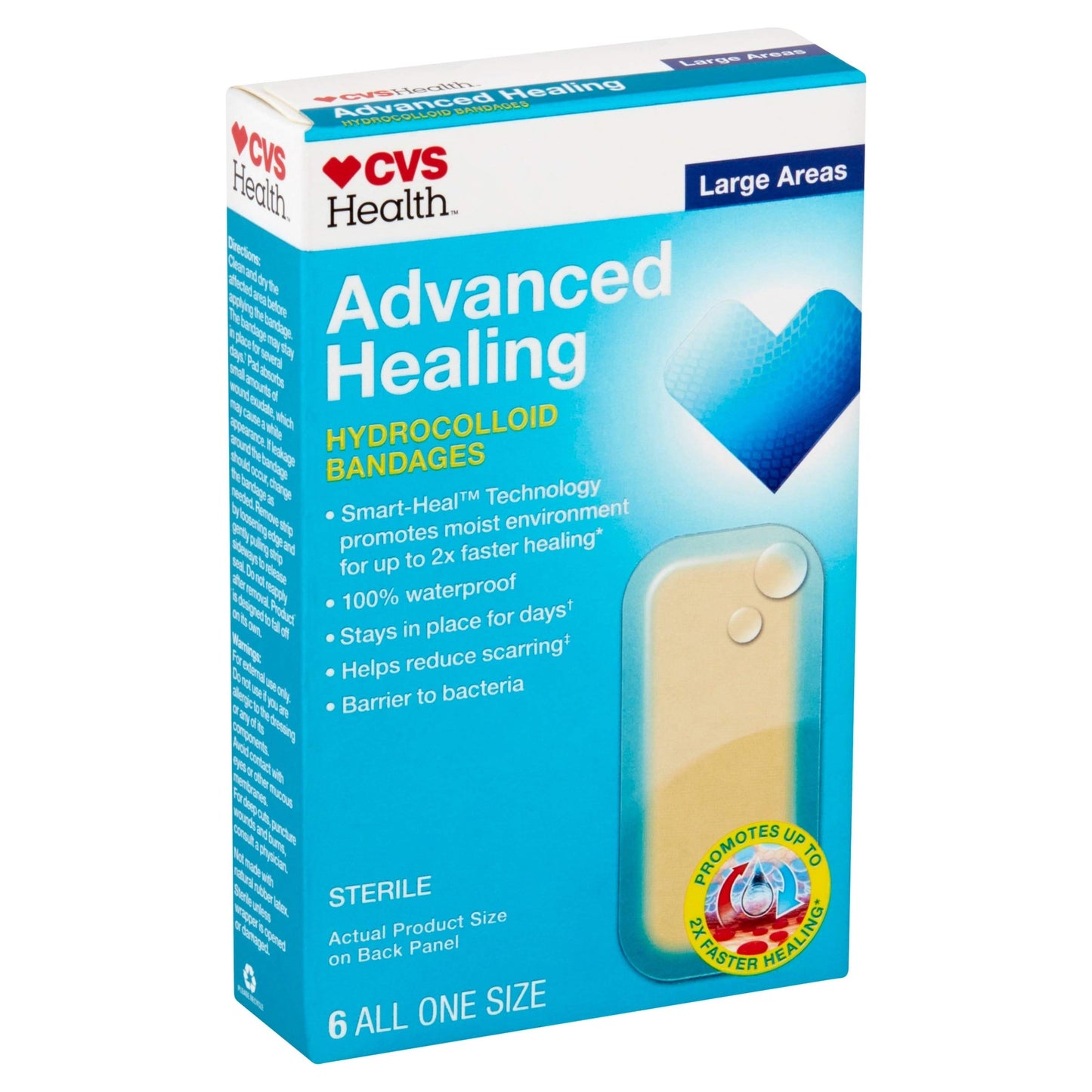 CVS Health Advanced Healing Hydrocolloid Bandages (Large Areas)
