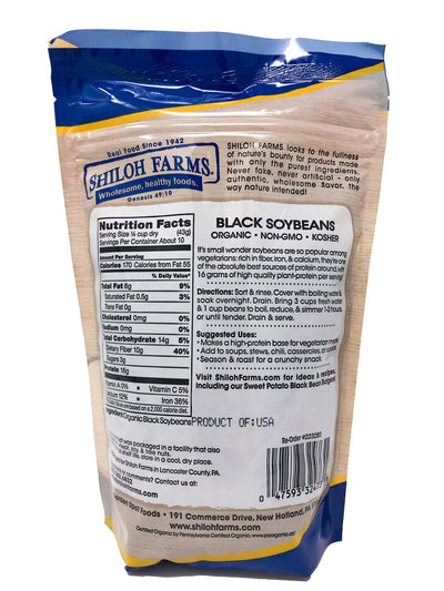 Shiloh Farms Organic Black Soybeans - 15 oz