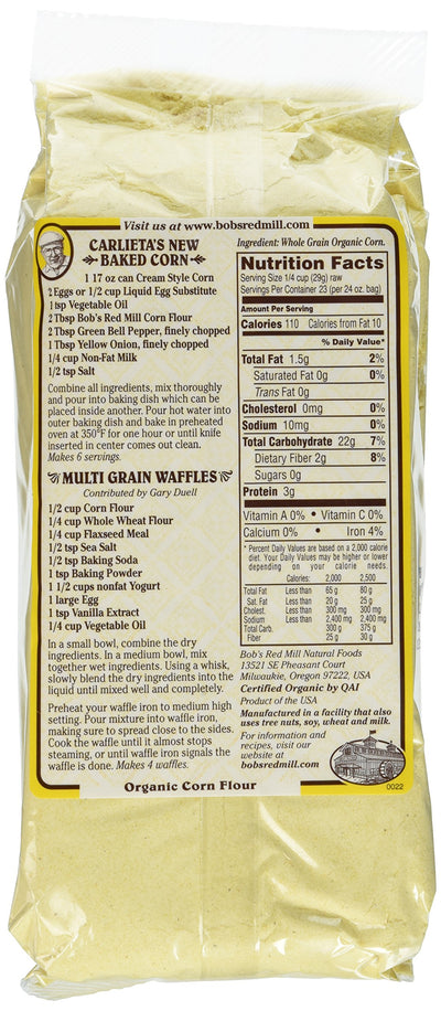 Bob's Red Mill Organic Corn Flour - 24 oz